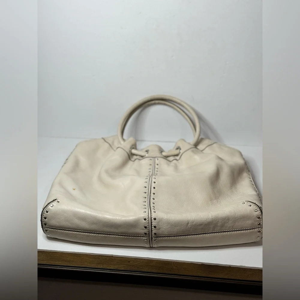 Michael Kors Astor Large Vanilla Leather Tote Bag